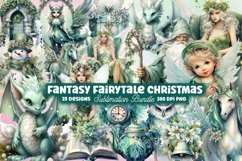 Mega Watercolor Christmas Clipart Bundle, Christmas Bundle Product Image 26