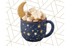 Christmas Coffee Mugs Clipart PNG Festive Cups Product Image 3
