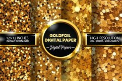 Goldfoil Digital Papers - 04 Variations Product Image 1