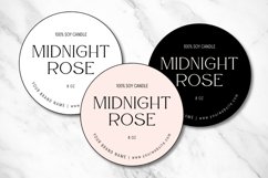 Custom Round Candle Label Canva Template - 1 Product Image 3