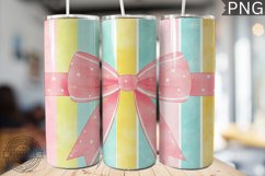 Spring Fling Bow Tumbler Wrap -High Quality 300 Dpi Product Image 1