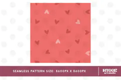 St Valentine's Day Hearts Cupid Love Seamless Pattern PNG Product Image 2