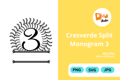 Cresverde Split Monogram Product Image 1