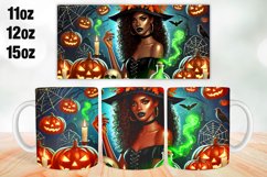 Halloween Witch Mug Wrap Sublimation 11oz, 12oz, 15oz Product Image 1