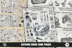 Autumn Swan Junk Journal Product Image 1