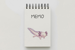 Cute Axolotl Underwater Animal Mexican Salamander PNG Summer Product Image 5