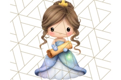 Princess Clipart PNG, Cute Royal Girl Clip Art Product Image 3