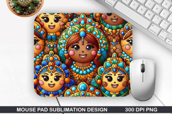Mouse Pad Sublimation, Christmas Mouse Pad PNG Design Product Image 1