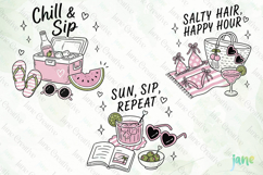 Funny Summer Vibes Clipart Product Image 1