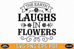 The Earth Laughs in Flowers SVG Design | SVG Cut files Product Image 1