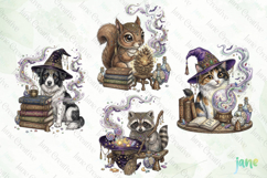 Whimsical Halloween Animal Clipart Product Image 1