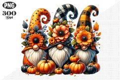 Halloween Gnomes Sublimation - Clipart PNG Design Product Image 1