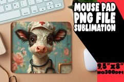 Cute Cow Pattern Mouse Pad for PNG Product Image 1