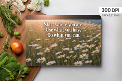 Inspirational Quotes Cutting Board PNG Design, Motivational Product Image 1