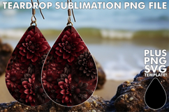 Joyful Teardrop Earrings Designs PNG, Leopard Prints Product Image 1