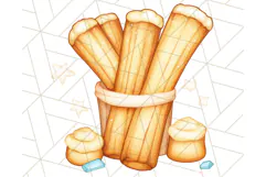 Pastel Summer Treats Clipart PNG, Cute Picnic Fair Food Art Product Image 3