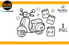 Kawaii Rides: Super Cute Car Coloring Fun Product Image 1