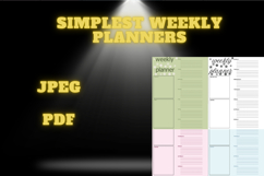 best simplest weekly planner freebie 40,free Weekly planners Product Image 3