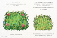 Whimsy Spring Green Grass Clipart Product Image 2