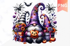 Halloween Gnome Sublimation - Clipart PNG Design Product Image 1
