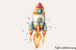 Cute Space Nursery Clipart Sublimation PNG Product Image 1