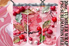 3D Flower and Fruit 20oz Wrap Product Image 1