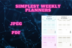 best simplest weekly planner freebie 43,free Weekly planners Product Image 3