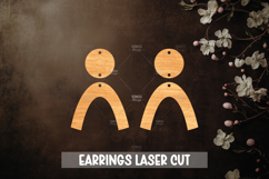 Summer Style Laser Cut Earrings SVG File Product Image 1