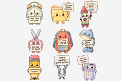 School Planner Motivation Clipart | 14 PNG Kawaii School Product Image 6