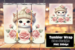 BOLD 20oz Tumbler Artwork for Sublimation , Cute Animals Product Image 1