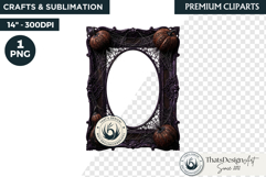 Harvest of Haunts Halloween Gothic Frame PNG Clipart Product Image 1