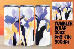 Vibrant Spring Flowers 20oz Tumbler Wrap Product Image 1