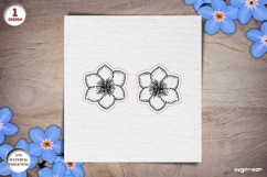 Flowers Earrings Laser Cut Bundle | Jewerly | SVG Product Image 13