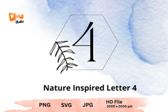 Nature Inspired Letter - Monogram Botanical Alphabet Product Image 1