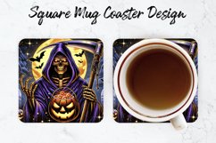 Halloween Mug coaster | Coaster | Sublimation Design Product Image 1
