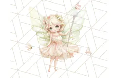Pastel Fairies and Butterflies PNG, Spring Fantasy Clipart Product Image 3