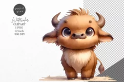Buffalo clipart, Nursery clipart, Safari clipart Product Image 1