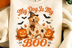 Autumn Sublimation, My Dog Is My Boo PNG, Halloween PNG Product Image 1