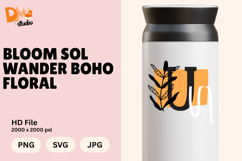 Bloom Sol Wander Boho Floral Monogram Product Image 1
