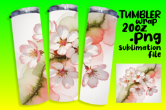 High-Quality 20oz Tumbler Design , Flowers Product Image 1