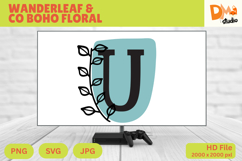 Wanderleaf &amp; Co Boho Floral Monogram Product Image 1