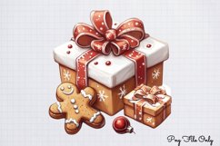 Christmas Gingerbread Clipart PNG Product Image 1
