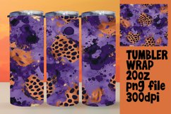 Exotic Elegance: Leopard Print Tumbler Wraps - 20oz Product Image 1