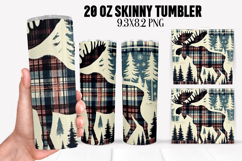 Christmas Deer Tumbler Sublimation ,20 oz Tumbler Wrap Product Image 1