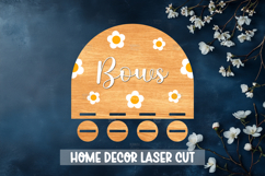 Bow holder laser cut - Wooden Nursery Decor Laser Product Image 1