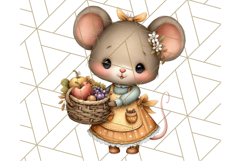 Thanksgiving Woodland Animals Clipart PNG Product Image 3