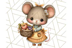 Thanksgiving Woodland Animals Clipart PNG Product Image 3