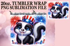 Vibrant Journeys 20oz tumbler wrap, USA Animals Product Image 1