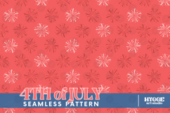 American 4th of July Fireworks Seamless Pattern Bundle Set Product Image 12