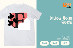 Willow Boho Floral Monogram Product Image 1